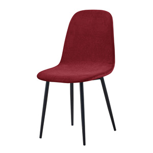 Chaise de salle à manger confortable en tissu velours au design moderne, sans accoudoirs, rembourrée et douce - Product Image 3