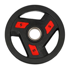 트라이 그립 고무 코팅 Barbbell 무게 플레이트 - Product Image 3