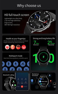 Montre connectée Y33 nouvelle mode, étanche IP67, écran HD, pour hommes et femmes, fonction de réponse aux appels, boussole, suivi du sommeil, thermomètre - Product Image 3