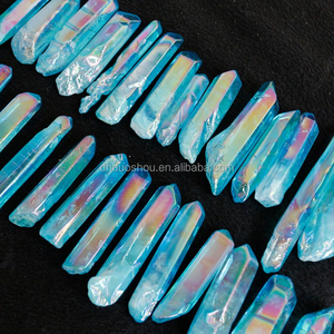 Mavi aqua aura ruhu kuvars kristal puan toptan - Product Image 6