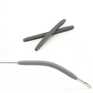 High Quality Customized Half Moon Straight Pattern Emery Board Silkscreen Logo OEM Manicure Tool for Nail Care