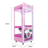 Équipement de jeu d'arcade de divertissement Machine à grande grue Attrape-jouets en peluche pour adultes Machine à griffes à pièces