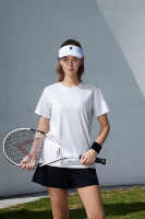T-shirt de protection solaire UPF 50+ rafraîchissant unisexe, 12% Spandex, haute extensibilité, pour le sport, le tennis, la gym, la course à pied et la remise en forme