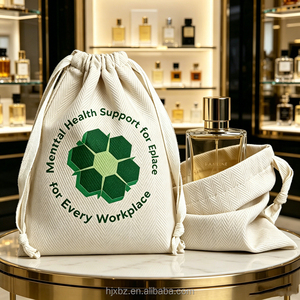 Bolsa de Algodón con Cordón para Joyería y Velas, con Patrón Espigado, Bolsillo para Paquetes, Logotipo Personalizado, Tamaño y Embalaje a Medida - Product Image 4