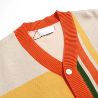 Pull imprimé avec poignets côtelés Pull à col rond pour homme