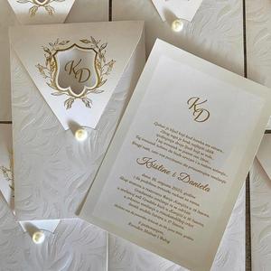 Invitaciones de Boda de Papel Artístico Personalizadas al por Mayor, Tarjetas Premium con Impresión Tipográfica y Grabado en Relieve para Organizadores de Bodas - Product Image 4
