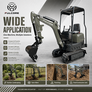 <span class=keywords><strong>Recrutement</strong></span> d'agents mondiaux FULCORE - Mini-excavatrice haute puissance 7KW - Configuration personnalisée - Logo et couleur personnalisés - Mini-excavatrice - Product Image 3