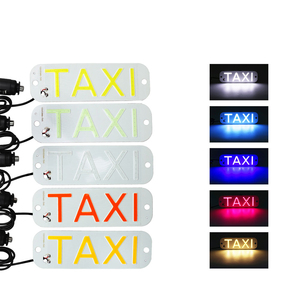 Lampe indicatrice de cabine de <span class=keywords><strong>taxi</strong></span> à LED pour pare-brise, panneau lumineux 12V, feux de guidage de <span class=keywords><strong>taxi</strong></span> <span class=keywords><strong>COB</strong></span> avec allume-cigare - Product Image 2