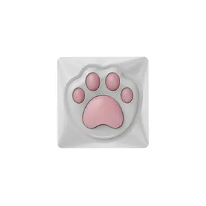 Venta al por mayor 3D PVC plástico lindo dibujos animados Palma lindo gato pata Corgi mierda Stock Keycaps juguetes 2024 regalo para niña
