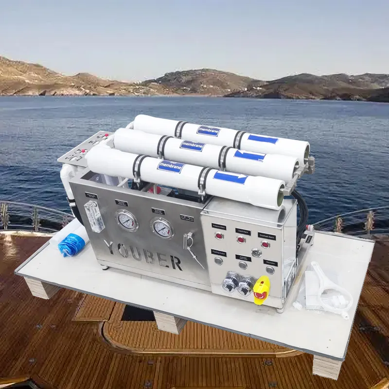 Iate watermaker vela barco água potável portátil água do mar dessalinização barco dessalinador água RO planta