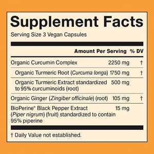 Suplemento de Cúrcuma de Alta Potencia 2250mg para Adultos, Apoya la Salud de las Articulaciones, Cápsulas de Cúrcuma - Product Image 2