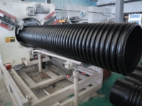 Tuyaux en PEHD à double paroi ondulée 6 mm, haute pression, flexibles, durables, 6-18 pouces, avec joint en caoutchouc, écologiques, durée de vie de 50 ans