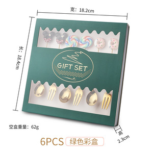 Thép không gỉ Mickey hình bạc lá Cà Phê Muỗng món khai vị nĩa-Bộ đồ ăn sáng tạo món tráng miệng thìa - Product Image 4