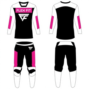 Traje de Motocross Personalizado, Transpirable, de Secado Rápido, Talla Grande, Ropa Deportiva Impermeable de Poliéster, Pantalones y Jersey Todoterreno - Product Image 1
