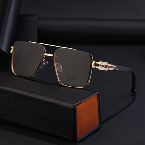 Partagas bán buôn thiết kế thời trang biểu tượng tùy chỉnh kim loại đôi cầu khung UV bảo vệ Shades Sun Glasses <span class=keywords><strong>Sunglasses</strong></span> For Men - Product Image 4