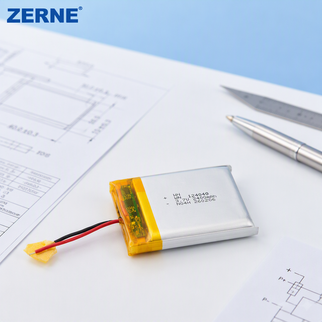 Factory Direct 124040 2400mAh 3.85V Lithium Ion Battery Wholesale Customized Rechargeable Polymer Battery