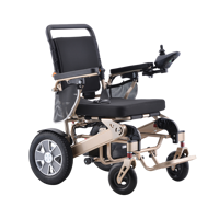 Fauteuil roulant électrique portable motorisé en alliage d'aluminium, pliable et léger pour personnes handicapées 60111-L013