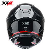 Nouveaux casques de moto intégraux avec grand spoiler, double visière, boucle à dégagement rapide, tailles S-XXL, XXP VINDICATOR SOLID Noir DOT ABS