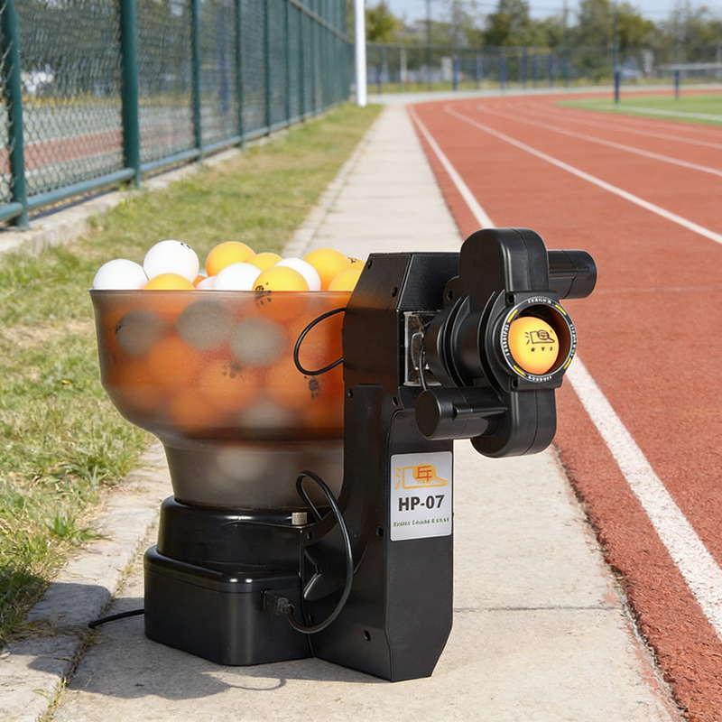 Huipong Professional Automatic Table Tennis Ball Machine 9-Angle Adjustable Fast Speed Water Resistant Durable Plastic