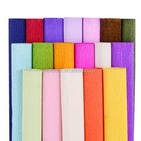 Vente en gros de papier crêpé pour fleuriste 70g 90g 110g de papier crêpé fait main papier d'emballage artisanal
