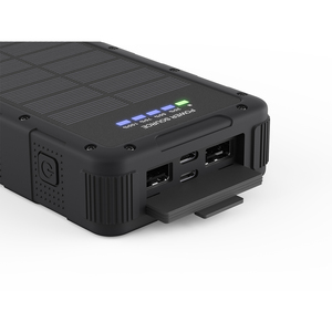 Batterie externe étanche IP67 durable 30000mAh, avec lampe torche LED intégrée, alimentation solaire 22.5W, double ports de sortie USB-A+C SP6730 - Product Image 2