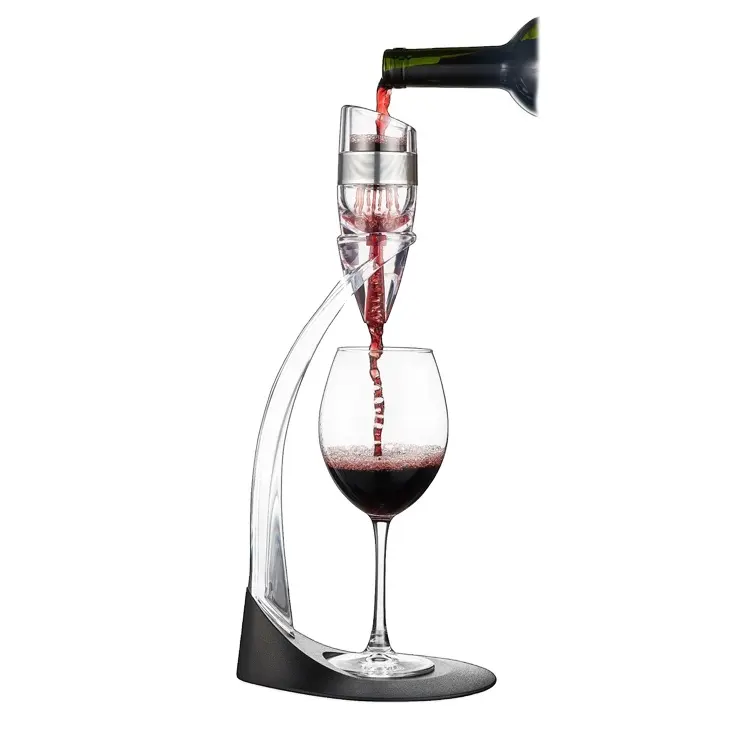 Produttore Certificato di LFGB Deluxe Magico Aeratore Del Vino Decanter Regalo Set Aeratore Del Vino con la Torre in Alto e la Base della Scatola di Carta