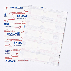 Pansements adhésifs papillon en PE, respirants, hypoallergéniques, sans latex, bandes de fermeture de plaies, emballés individuellement pour les premiers secours - Product Image 5