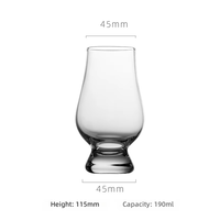 Verres à whisky en forme de tulipe courbés, sculptés à la main et personnalisables, coupes de dégustation en cristal sans plomb, adaptées au whisky, au rhum et au brandy.