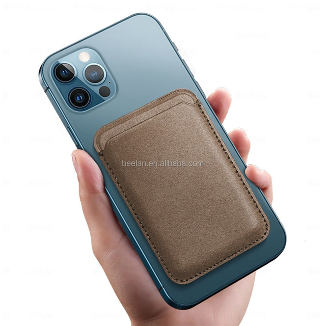 Luxury RFID Blocking Biodegradable Vegan Fiber Magnetic 3-Card ID Card Holder Wallet Function Wireless Mobile Phone Case