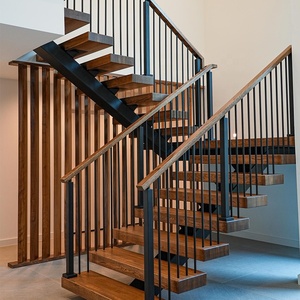 <span class=keywords><strong>Escalier</strong></span> <span class=keywords><strong>en</strong></span> acier avec <span class=keywords><strong>escalier</strong></span> <span class=keywords><strong>en</strong></span> chêne flottant, lumière Led, garde-corps <span class=keywords><strong>en</strong></span> verre trempé transparent, Balustrade <span class=keywords><strong>en</strong></span> acier inoxydable, Balustrade, 2022 - Product Image 6
