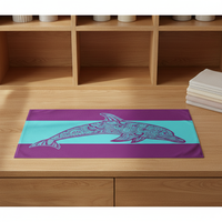 Serviette de plage et de sport en microfibre gaufrée, écologique, séchage rapide, super absorbante, motif floral moderne, personnalisable, faible MOQ