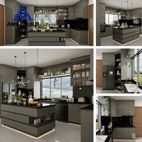 AMAZBUILD 2026 Armoires de cuisine îlot en contreplaqué sur mesure |   Robinet de lavabo au design modulaire moderne et écologique |   Prix d'usine, 3D gratuit