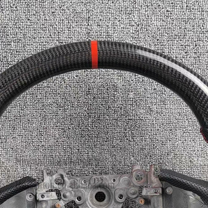 พวงมาลัยหุ้มหนังคาร์บอนไฟเบอร์สำหรับพวงมาลัยรถยนต์ Q50 Infiniti สินค้าใหม่ - Product Image 6