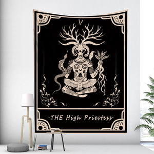 Mars Déesse Tarot Sorcellerie Décor À La Maison Tapisserie Hippie Boho Psychédélique Scène Chambre <span class=keywords><strong>Tenture</strong></span> Murale Tapisseries Coton <span class=keywords><strong>Lin</strong></span> - Product Image 1