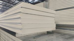 Paneles sándwich <span class=keywords><strong>PUR</strong></span> PIR de metal de diseño moderno industrial con núcleo de espuma de poliuretano aislado para paredes de techo y almacenes - Product Image 4