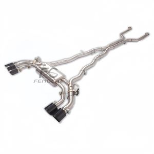 Escape trasero Cat para <span class=keywords><strong>BMW</strong></span> M5/<span class=keywords><strong>M6</strong></span> G99 LCI 4,4 T <span class=keywords><strong>2022</strong></span> + tubo de escape X silenciador de tubo con controlador y onda de sonido modificada de punta - Product Image 3
