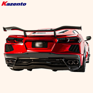 Para Corvette C8 2 puertas 20-24 fibra de carbono estilo OE maletero trasero GT Spoiler Wing - Product Image 3