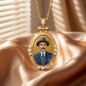 Collar con Colgante Hecho a Mano de José Gregorio Hernández, Doctor de los Pobres, Amuleto Católico Venezolano para Confirmación, Regalo - Product Image 1