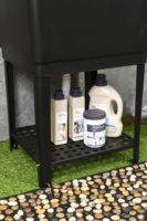 Évier multifonctionnel authentique pour extérieur et usage domestique, bac carré en plastique simple et durable, bassin de lavage pour balcon, évier utilitaire