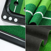 Usine de haute qualité Mini Golf pratique aide à la formation Golf Putting Green tapis d'entraînement Portable avec fonction de retour de balle automatique