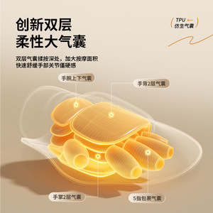 AUX Hand Massager Electric Heating Airbag Massage Office Home Use Plug-In USB Powered - Product Image 2