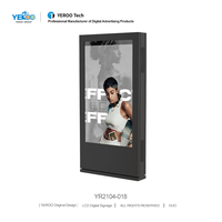 Kiosco de Pantalla Táctil LCD de 55 Pulgadas, Doble Cara, 4K HD, con Software CMS, 5000 Nits, Monitor de Publicidad para Exteriores