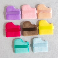 Éponge à poudre triangulaire ultra-douce en velours cristallin pour maquillage en poudre libre haute densité – Vente en gros