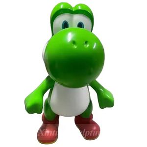 Escultura de fibra de vidrio <span class=keywords><strong>Bros</strong></span> & Yoshi de tamaño real estatua de personaje de dibujos animados para decoración comercial exhibición de parque temático - Product Image 4