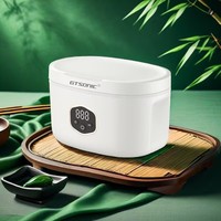 GT-F2 600ml 30W Pembersih Ultrasonik Elektrik 43kHz Penyangga Jam Tangan Dudukan Kacamata Kontrol Digital SUS304 Baja Tahan Karat Rumah Tangga
