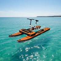 Nouvelle série d'équipements aquatiques personnalisables, vélo aquatique multicolore électrique ou à pédales, vélo aquatique gonflable