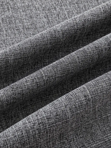 dropshipping Men's Casual <b>Linen</b> Button- <b>Shirt</b> - Short Sleeve, <b>Black</b> & Gray, Lightweight own Collar <b>Shirt</b> | Breathable Material - Product Image 3