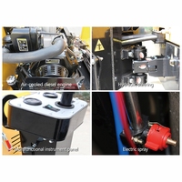 Rouleau de route compact, 1 tonne, haute Performance, avec vibrations hydrauliques, Double tambour