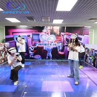 Infinity VR Arena, Sistema VR de Movimiento Libre, Material PVC, Solución de Juego de Disparos Multijugador en Interiores para Uso Comercial