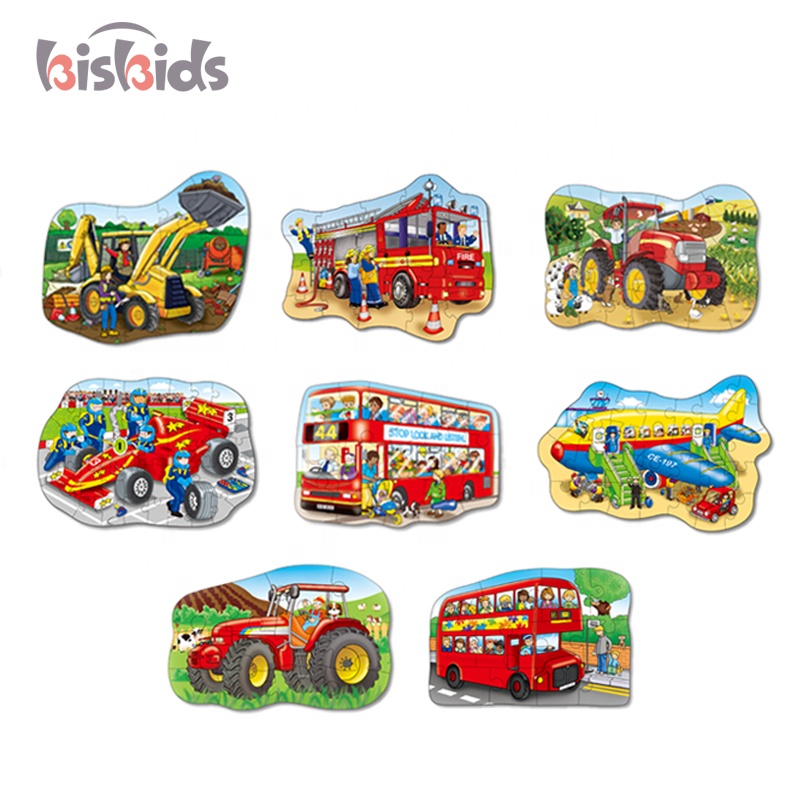 Забавная Дошкольная игрушка 20 частей дом мультфильм животных шаблон головоломки игра для детей